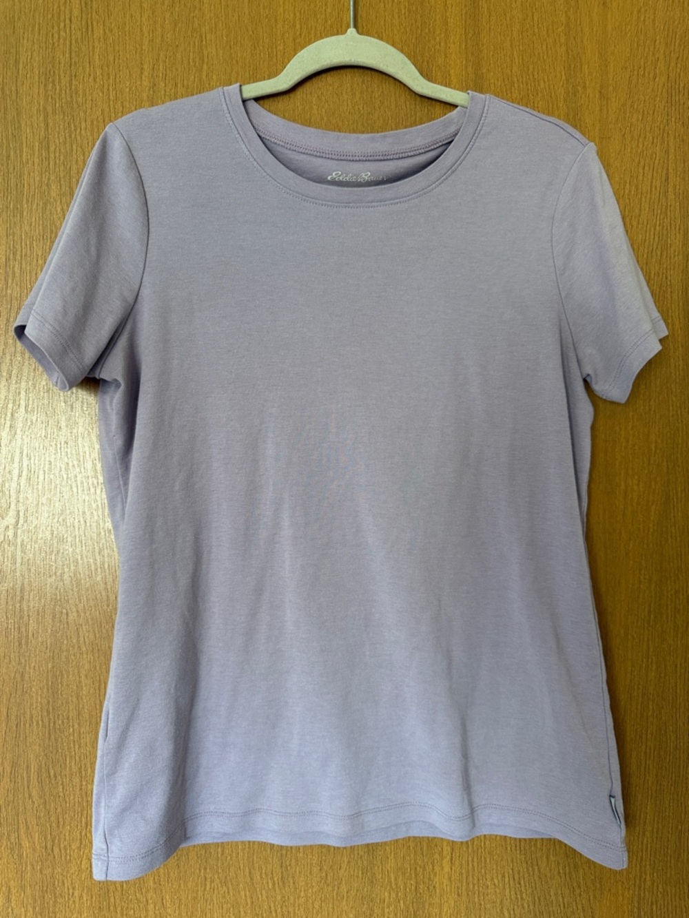 Eddie Bauer Lavender Cotton Short‑Sleeve Tee – Size XL